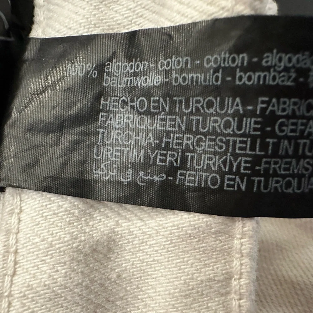 Zara Cream & White Straight Leg Jean - Picture 12 of 12